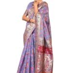 Women's Kanjivaram Pure Soft Silk Handloom Saree Pure Golden Zari With Blouse Piece