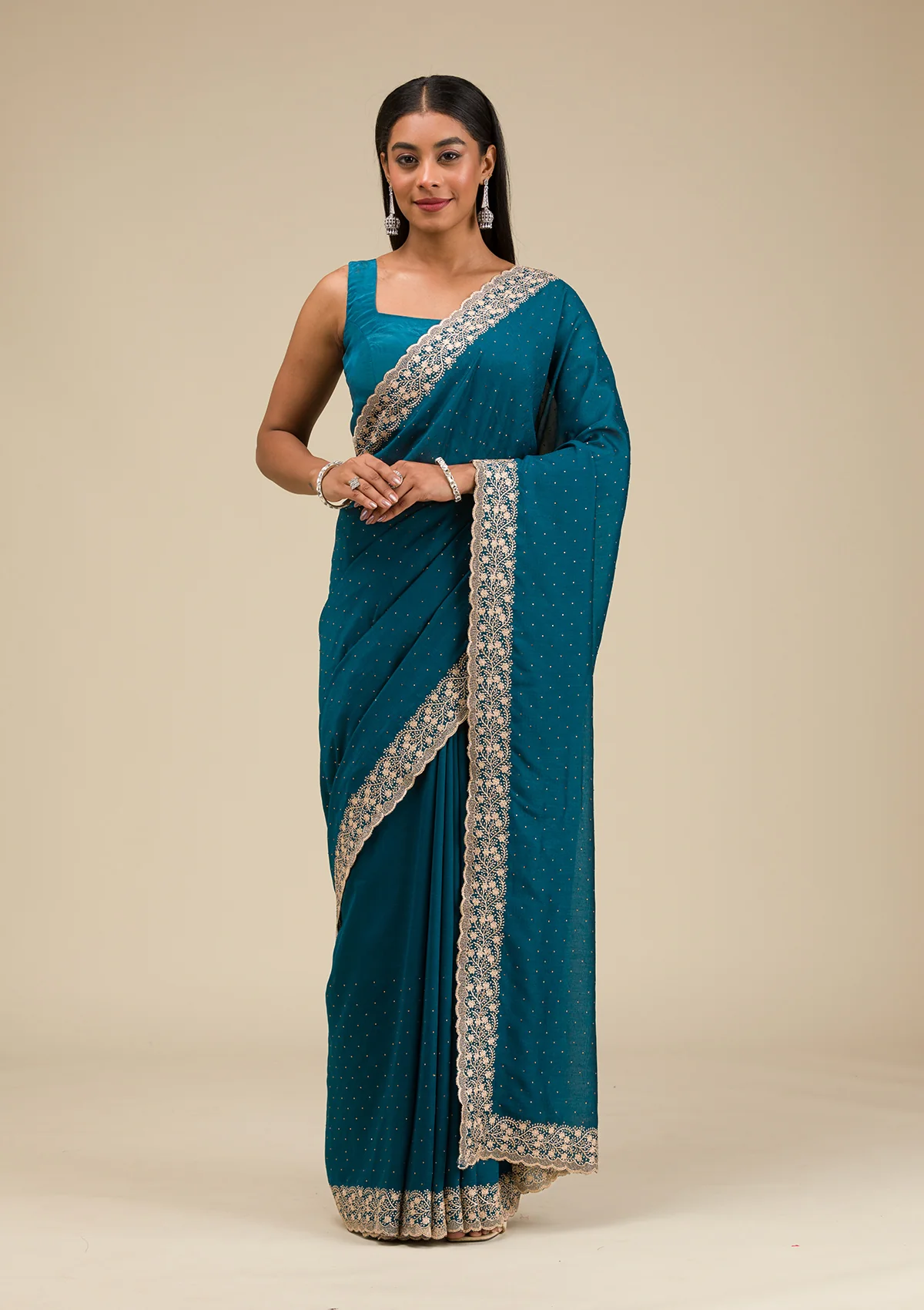 koskii-peacockblue-threadwork-softslik-designer-saree-saus0040034_peacockblue_1_1.webp Peacock Blue Threadwork Soft Silk Saree - Image 1