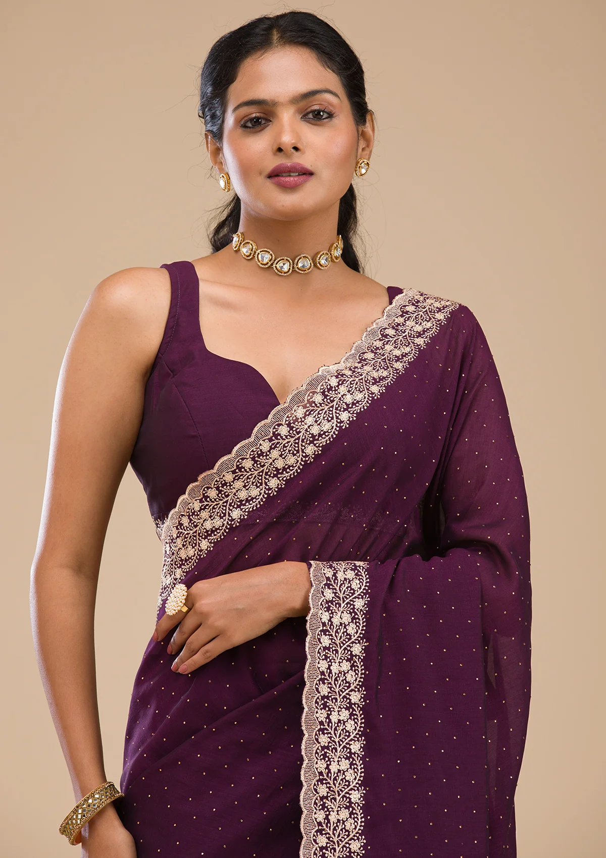 koskii-purple-zariwork-softsilk-designer-saree-saus0040034_purple_1_4.webp Purple Zariwork Soft Silk Saree - Image 1